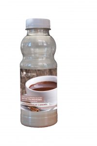 Shaker riche en protéines chocolat caramel