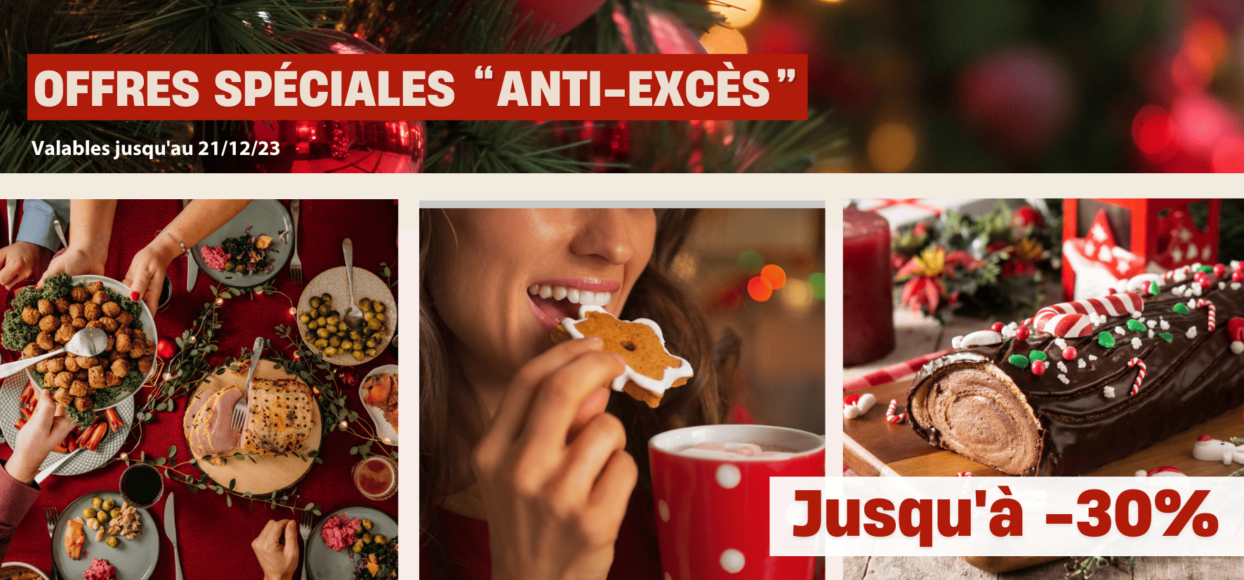 Des offres minceur pour limiter l'impact des excès pendant les fêtes !